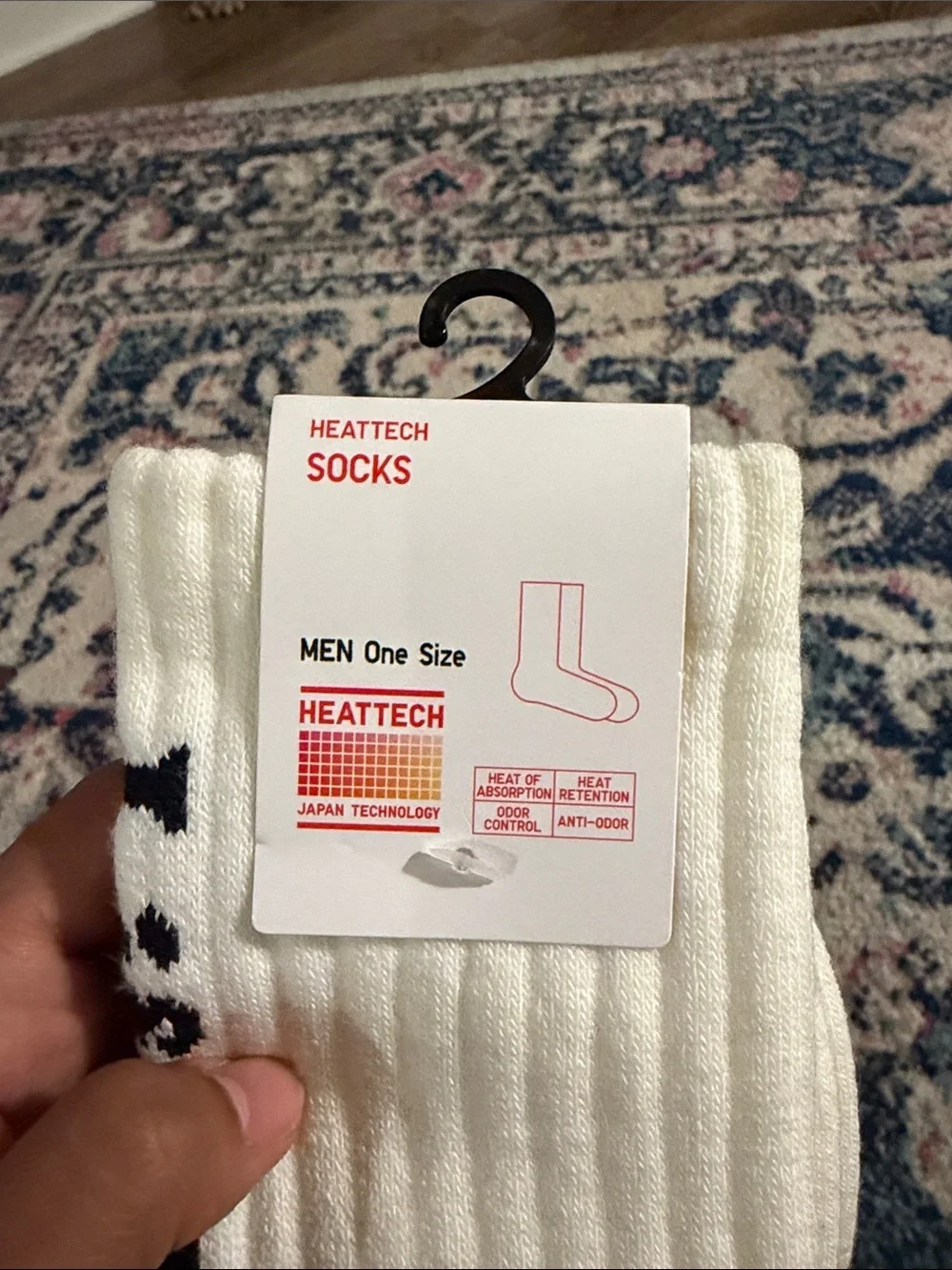 NWT Uniqlo Heattech men’s sock